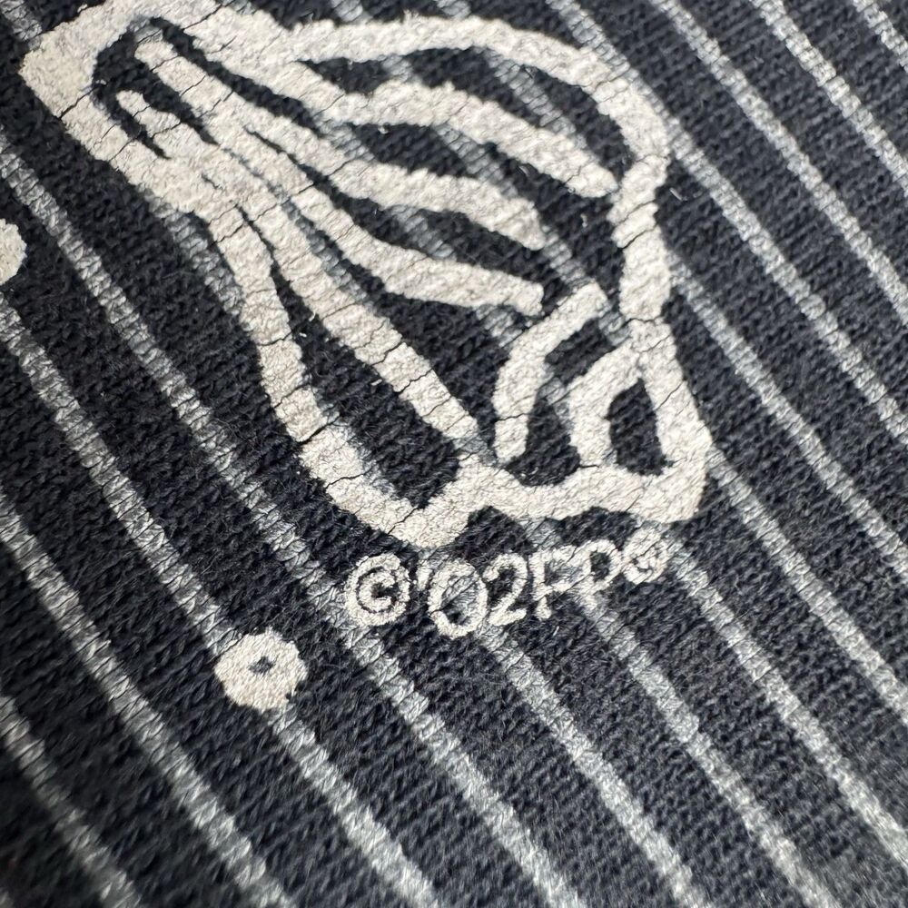 Vintage 2002 Fresh Produce Beach Navy Striped Short Sleeve Cotton Dress M Y2K - Picture 8 of 14